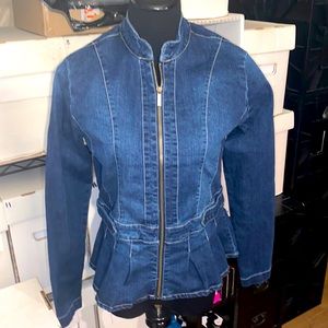 Baccini Jean jacket size M NWT!!